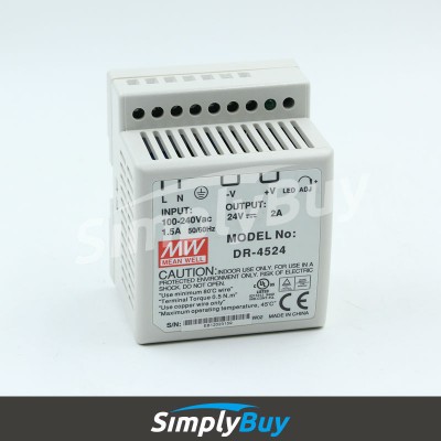 Industrial meanwell power supply DR-45 Series din Rail